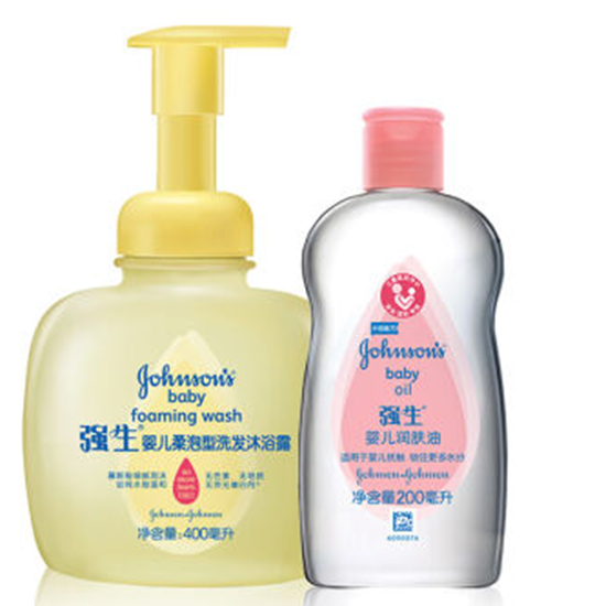 图片 强生(Johnson) 婴儿柔泡型洗发沐浴露400ml（送润肤油200ml)强生(Johnson) 婴儿柔泡型洗发沐浴露400ml（送润肤油200ml)
